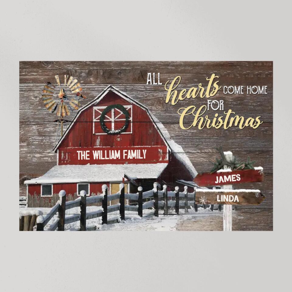 All Hearts Come Home For Christmas - Housewarming Gifts - Custom Canvas Poster - Christmas Gifts - Image 11