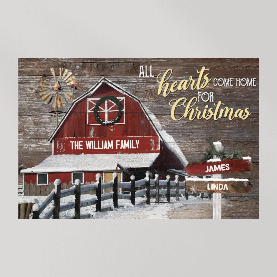 All Hearts Come Home For Christmas - Housewarming Gifts - Custom Canvas Poster - Christmas Gifts - Image 12