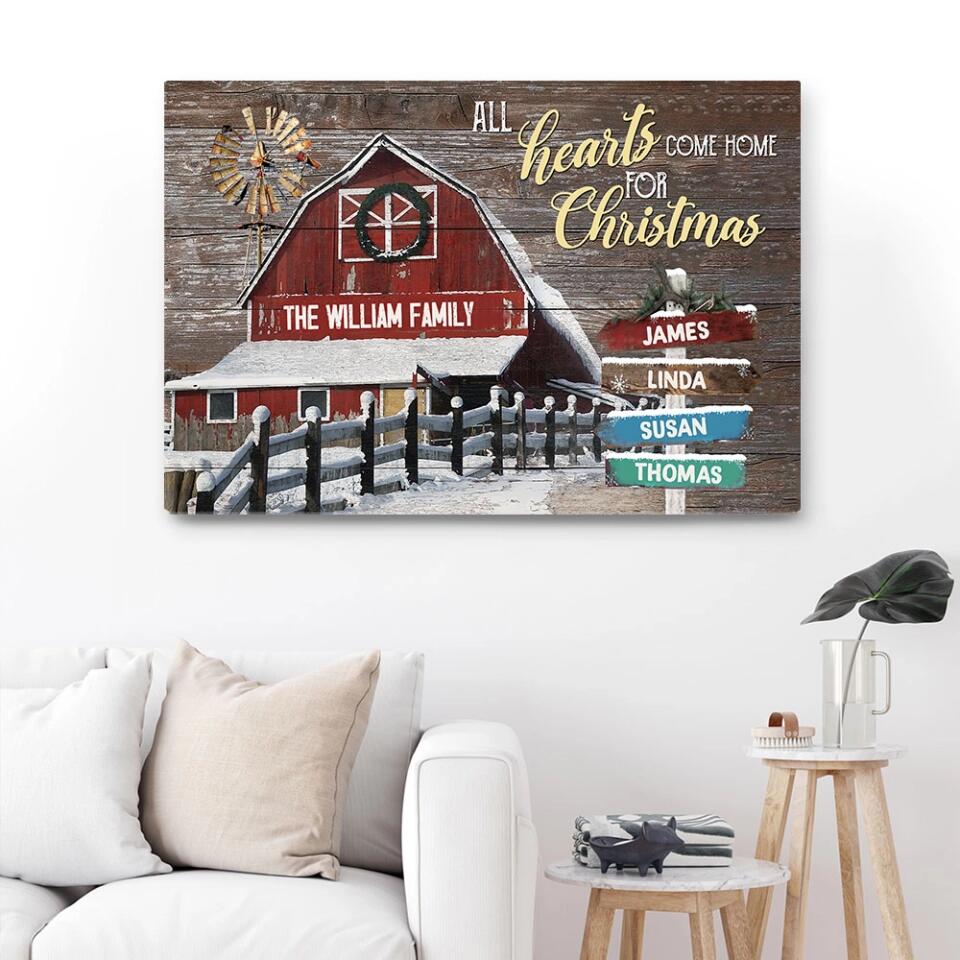 All Hearts Come Home For Christmas - Housewarming Gifts - Custom Canvas Poster - Christmas Gifts - Image 14