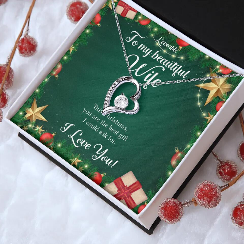 Alluring Beauty - Personalized Xmas White Gold Necklace - Image 11