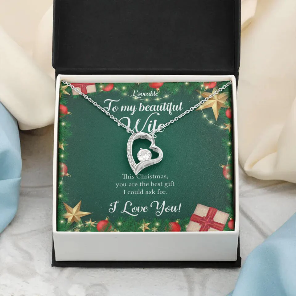 Alluring Beauty - Personalized Xmas White Gold Necklace - Image 14