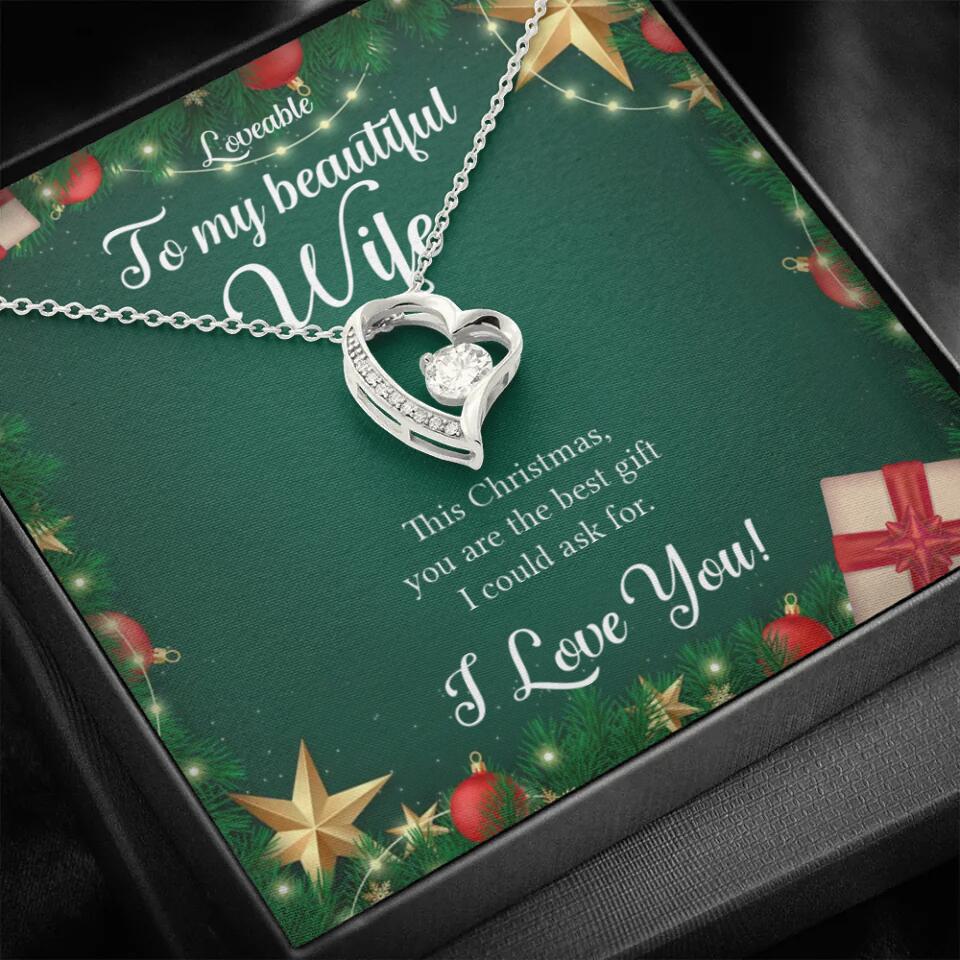 Alluring Beauty - Personalized Xmas White Gold Necklace - Image 17