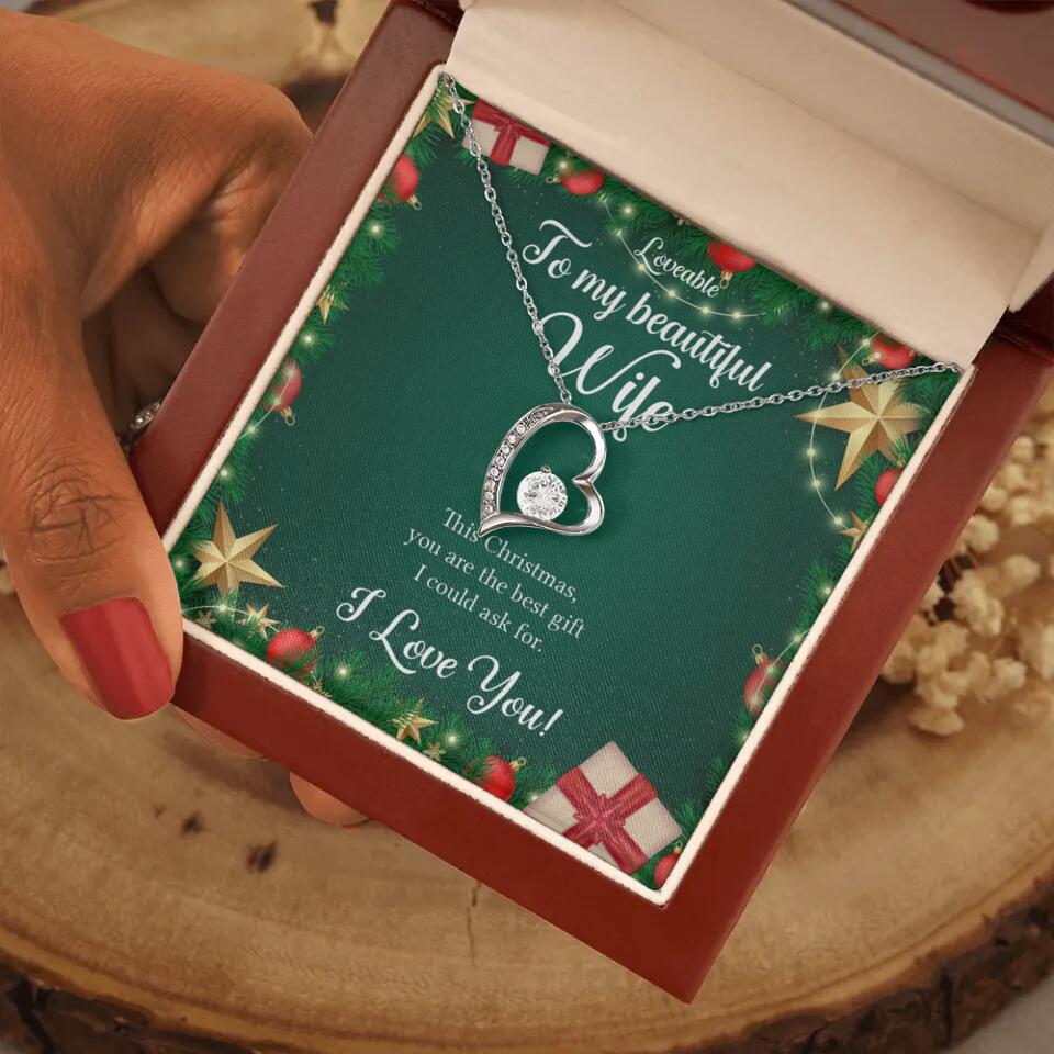 Alluring Beauty - Personalized Xmas White Gold Necklace - Image 18