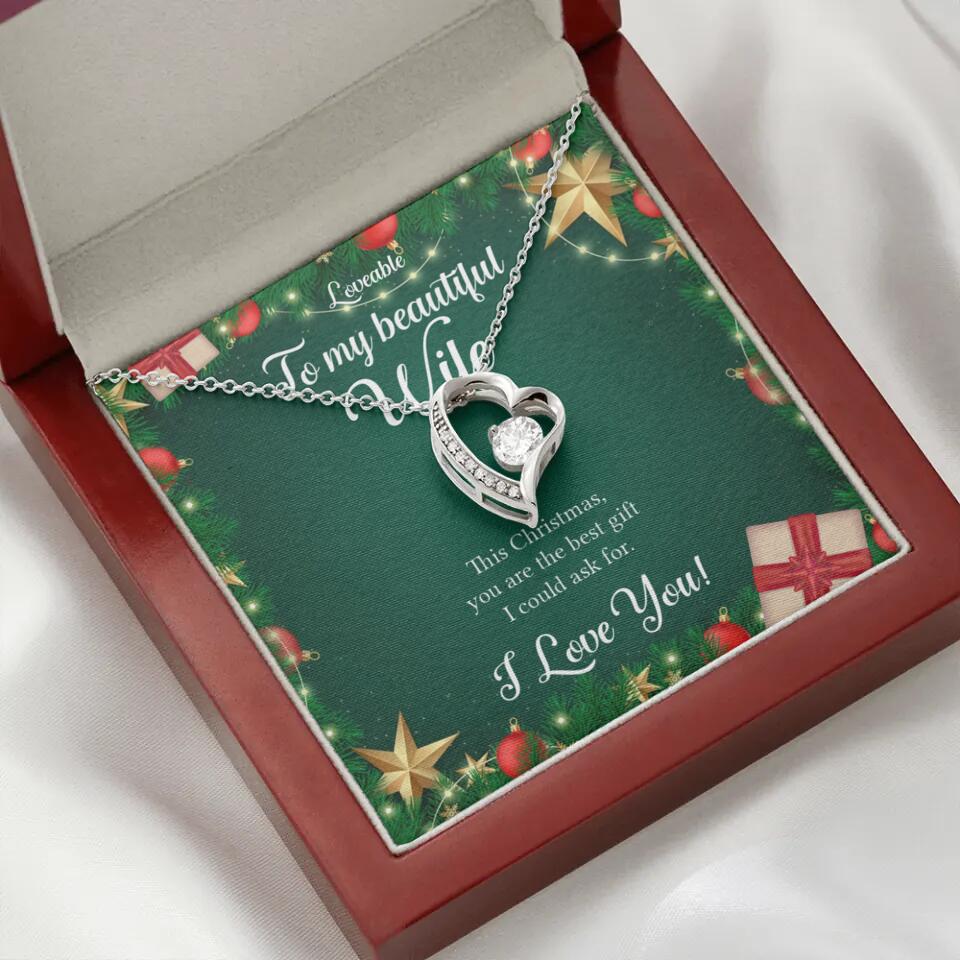 Alluring Beauty - Personalized Xmas White Gold Necklace - Image 24