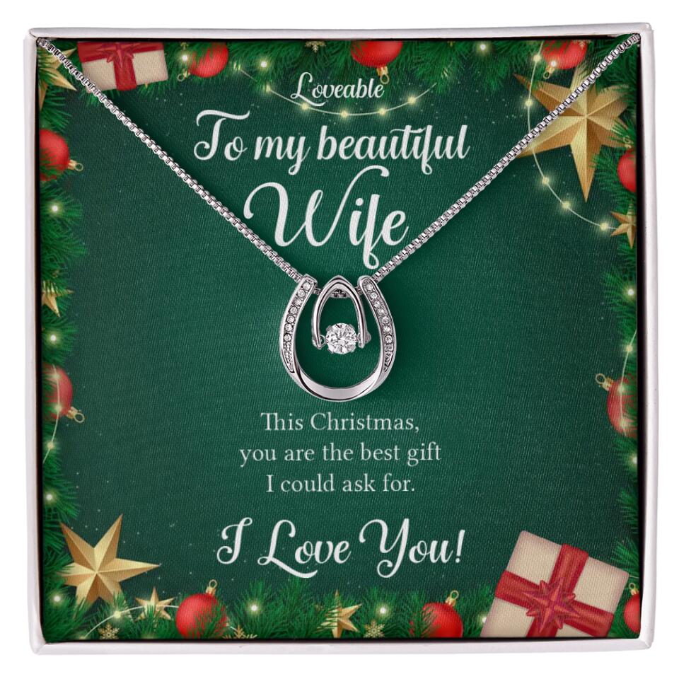 Alluring Beauty - Personalized Xmas White Gold Necklace - Image 29