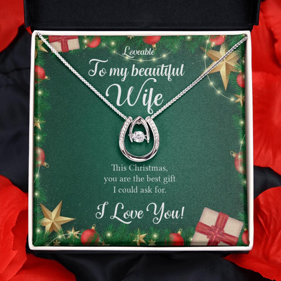 Alluring Beauty - Personalized Xmas White Gold Necklace - Image 30