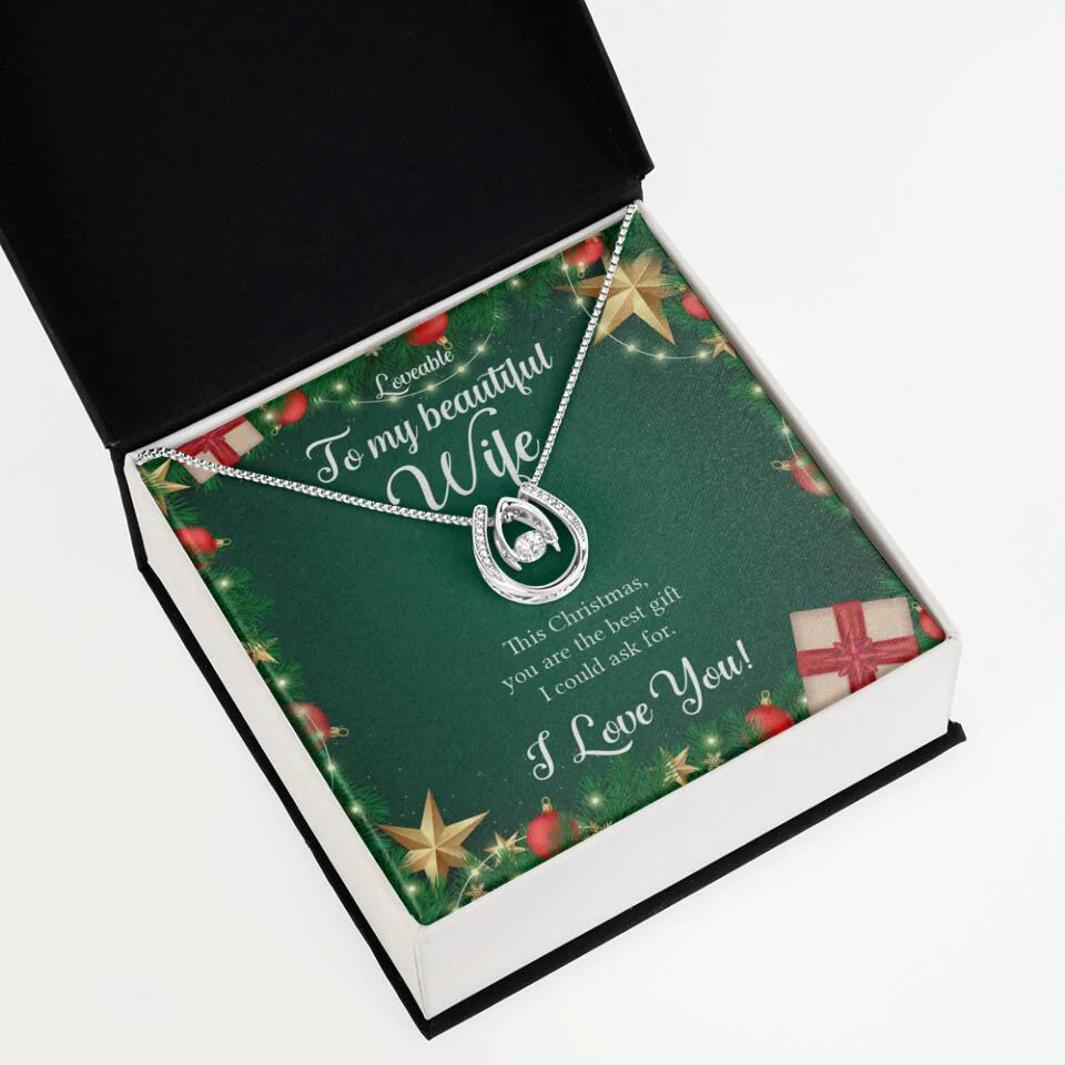 Alluring Beauty - Personalized Xmas White Gold Necklace - Image 31