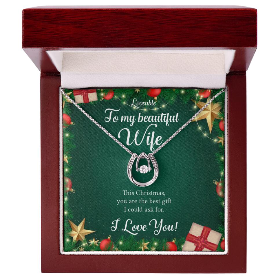 Alluring Beauty - Personalized Xmas White Gold Necklace - Image 33