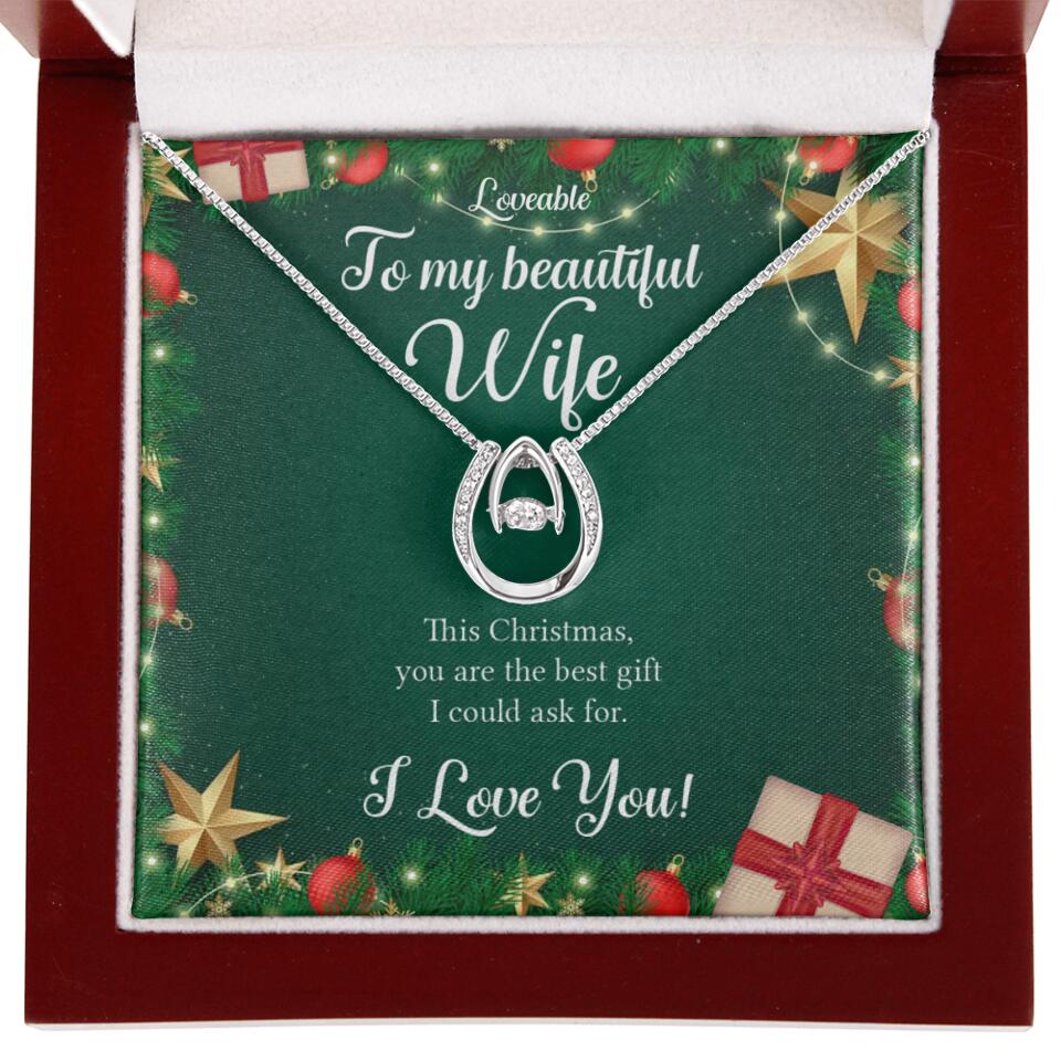 Alluring Beauty - Personalized Xmas White Gold Necklace - Image 35