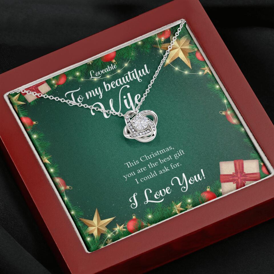 Alluring Beauty - Personalized Xmas White Gold Necklace - Image 7