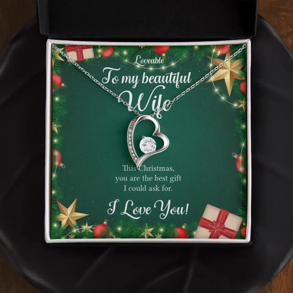 Alluring Beauty - Personalized Xmas White Gold Necklace - Image 8