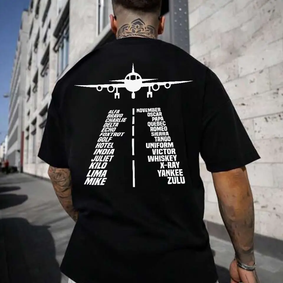 Alphabet Flying Pilot Shirt Gifts for Pilot - Image 3