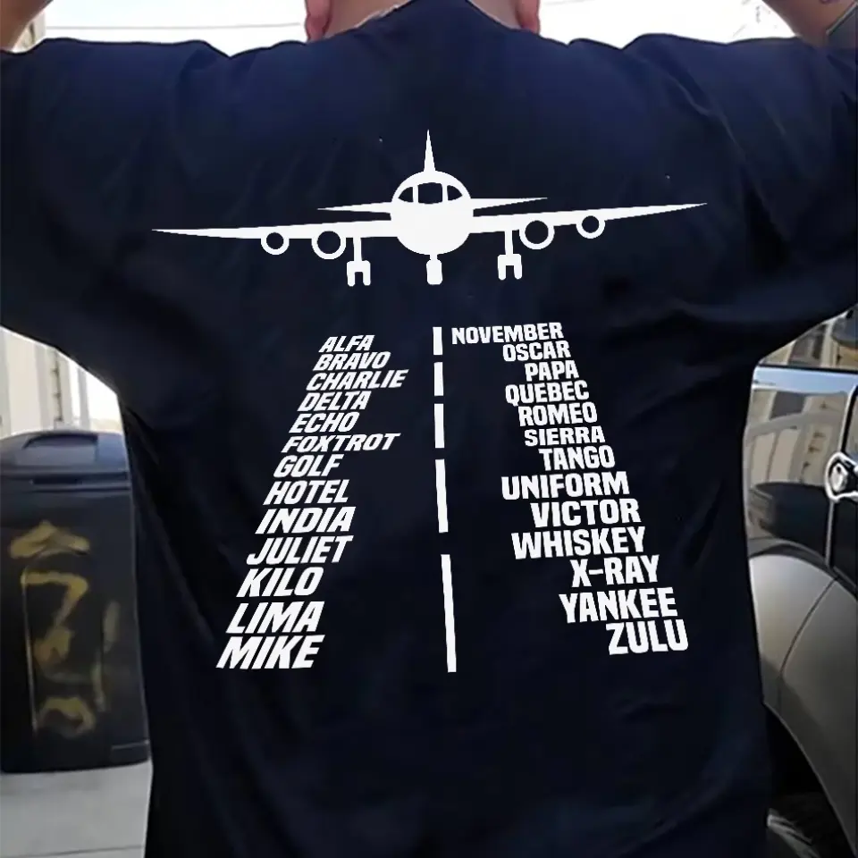 Alphabet Flying Pilot Shirt Gifts for Pilot - Image 5