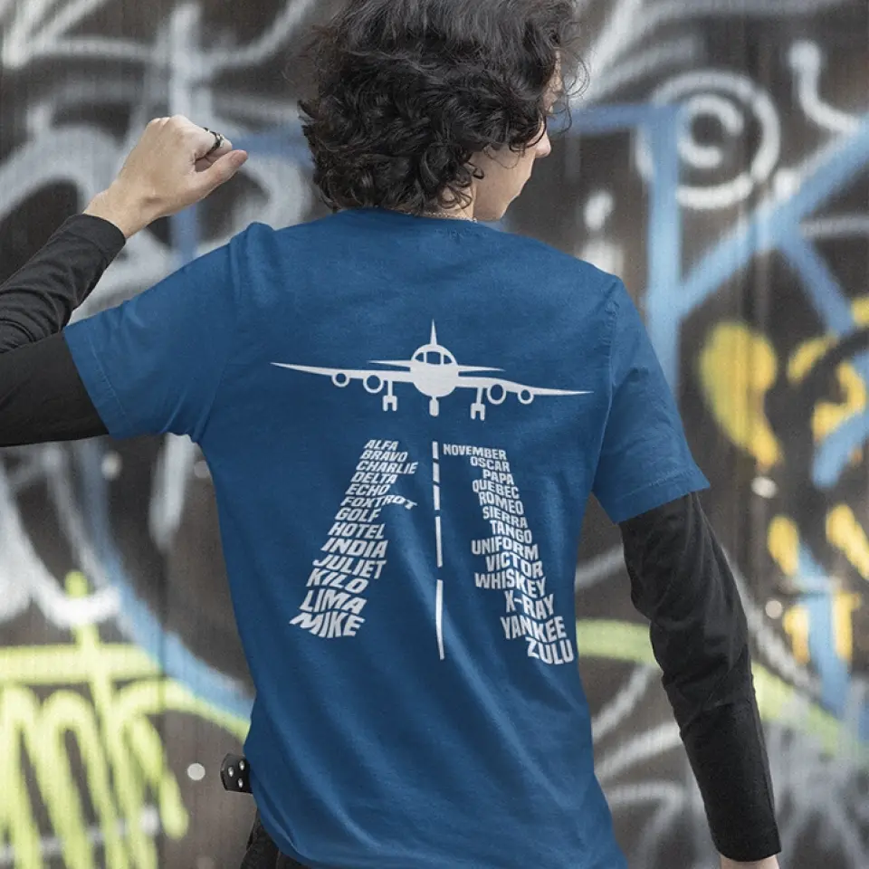 Alphabet Flying Pilot Shirt Gifts for Pilot - Image 6