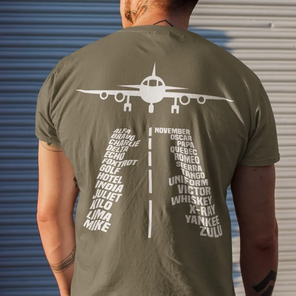 Alphabet Flying Pilot Shirt Gifts for Pilot - Image 7