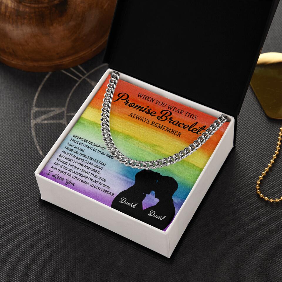 Personalized Valentine Gifts - Always Remember I Love You Cuban Chain - Image 2