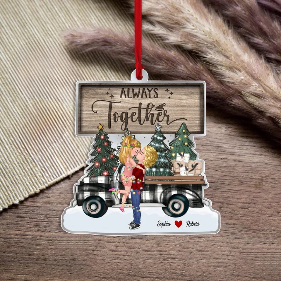 Always Together - Transparent Acrylic Ornament - Gift For Couples Christmas - Image 3