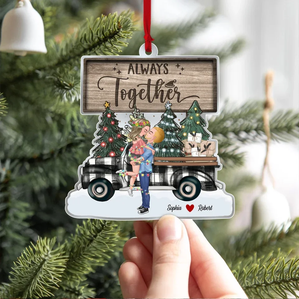 Always Together - Transparent Acrylic Ornament - Gift For Couples Christmas - Image 4