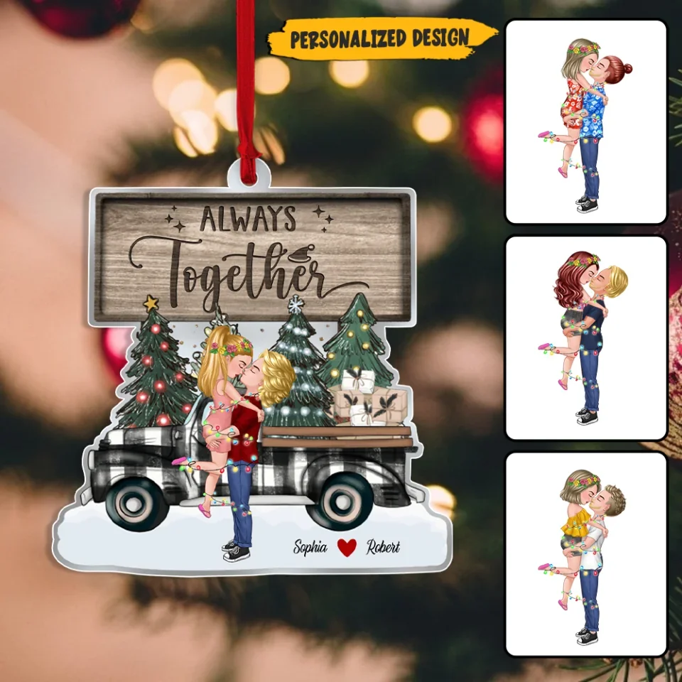 Always Together - Transparent Acrylic Ornament - Gift For Couples Christmas - Image 5