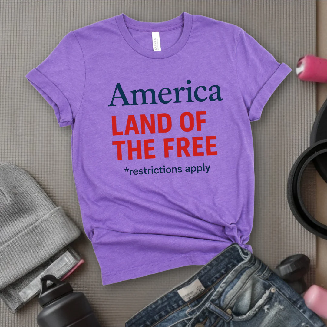 America Land Of The Free - Women Empower Feminist Tee - Bella Canvas 3001 - Image 2