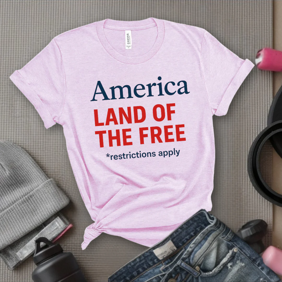 America Land Of The Free - Women Empower Feminist Tee - Bella Canvas 3001 - Image 4