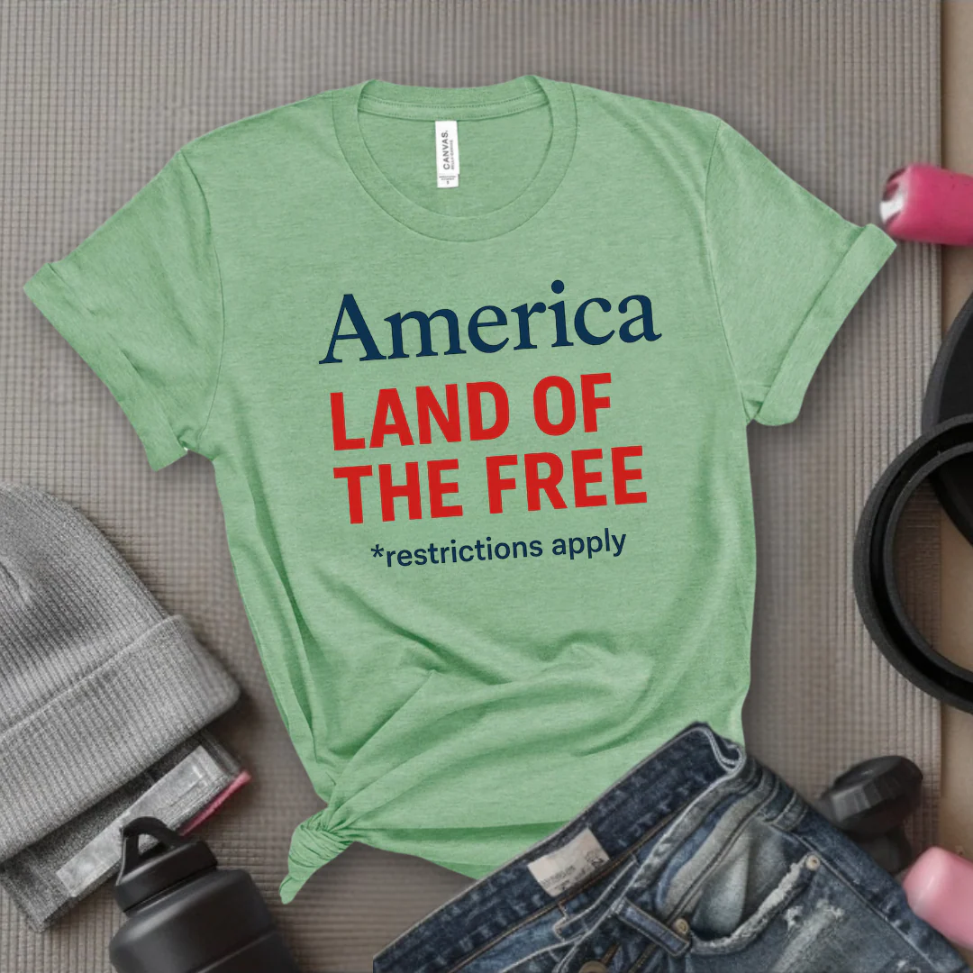 America Land Of The Free - Women Empower Feminist Tee - Bella Canvas 3001 - Image 5