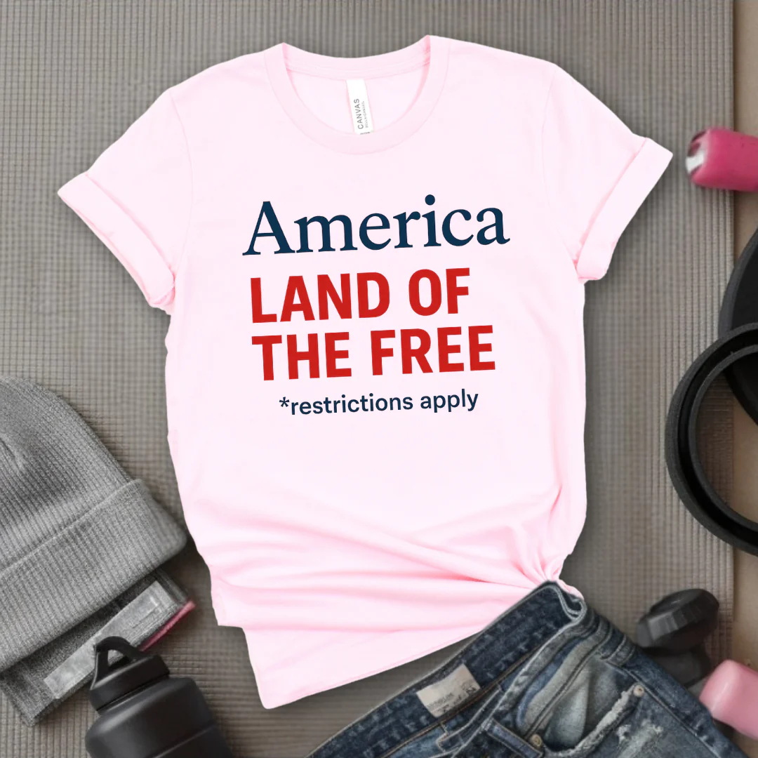America Land Of The Free - Women Empower Feminist Tee - Bella Canvas 3001 - Image 6