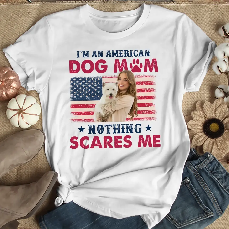 I'm An American Dog Mom/Dad Personalized T-shirt - Image 3