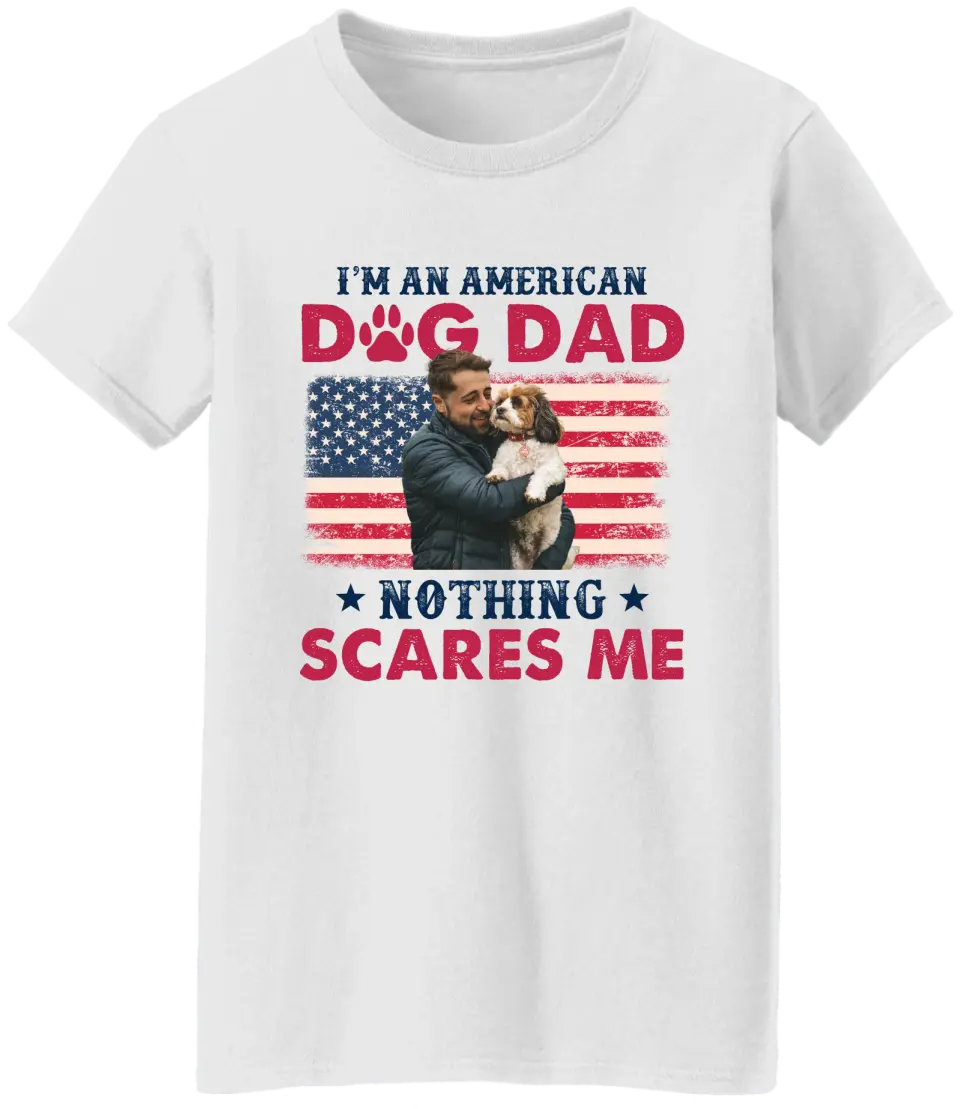 I'm An American Dog Mom/Dad Personalized T-shirt - Image 4