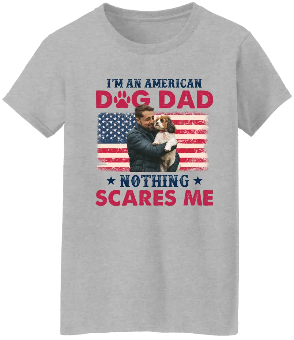 I'm An American Dog Mom/Dad Personalized T-shirt - Image 5