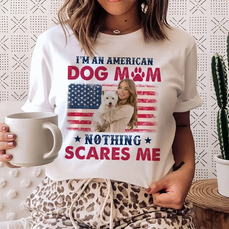 I'm An American Dog Mom/Dad Personalized T-shirt - Image 6