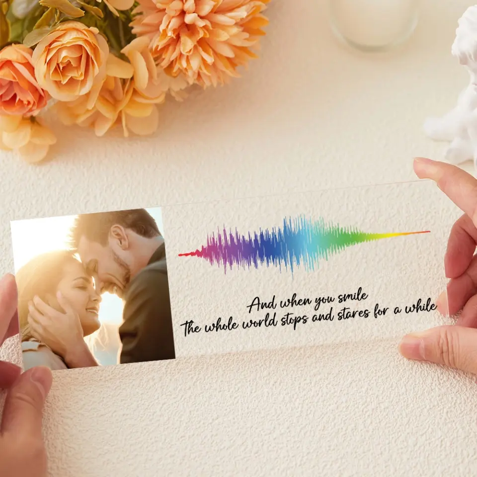 And When You Smile Personalized Acrylic Plaque - Image 4