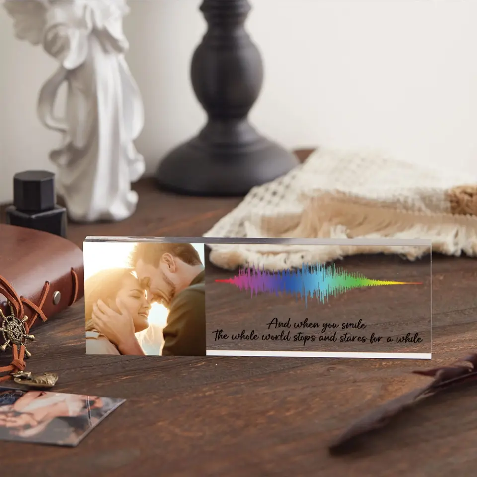 And When You Smile Personalized Acrylic Plaque - Image 6