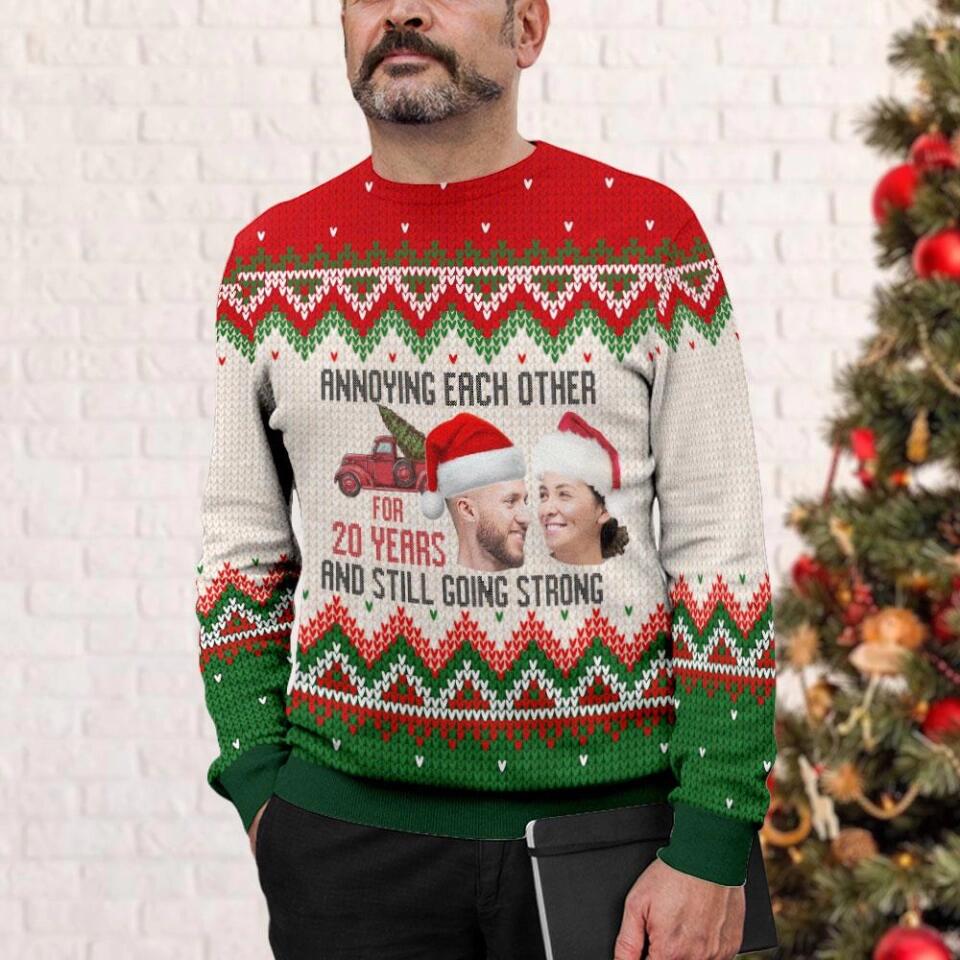 Annoying Each Other And Still Going Strong - Ugly Sweatshirt - Christmas Gift For Couples - Image 3