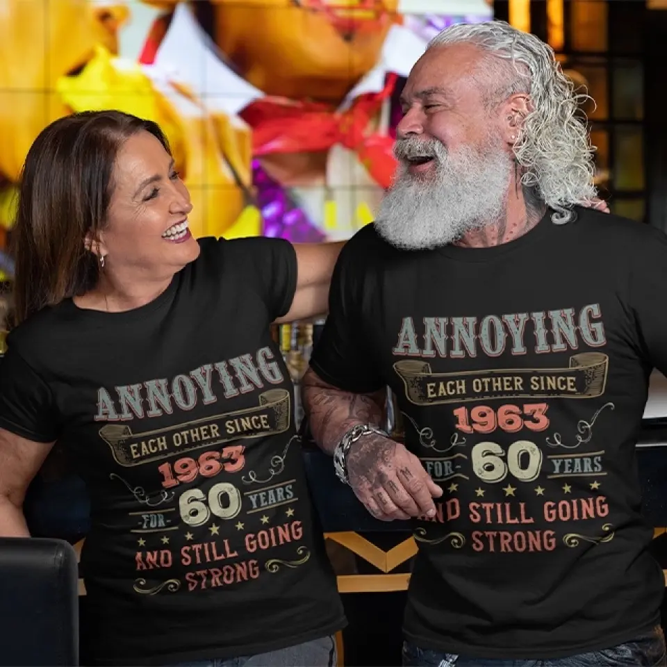Annoying Each Other For Years & Still Going Strong - Wedding Anniversary Vintage Shirt, Gift for Him and Her - 208IHPTHTS103 - Image 7