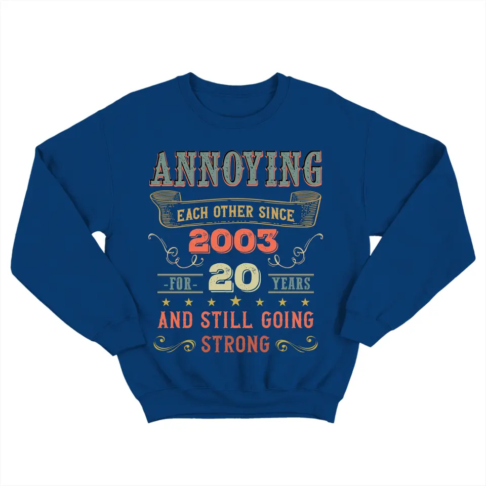 Annoying Each Other For Years & Still Going Strong - Wedding Anniversary Vintage Shirt, Gift for Him and Her - 208IHPTHTS103 - Image 9