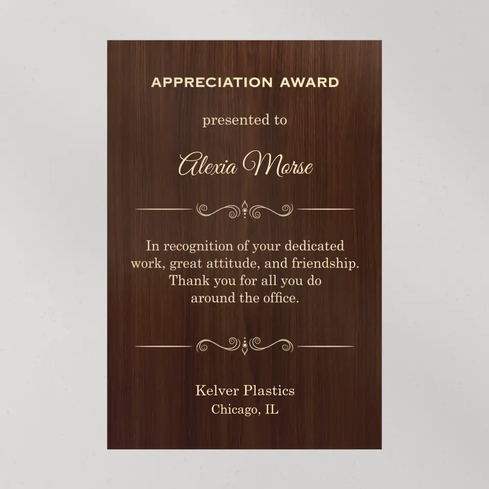 Appreciation Award Secretary Gift Personalized Canvas - Image 10