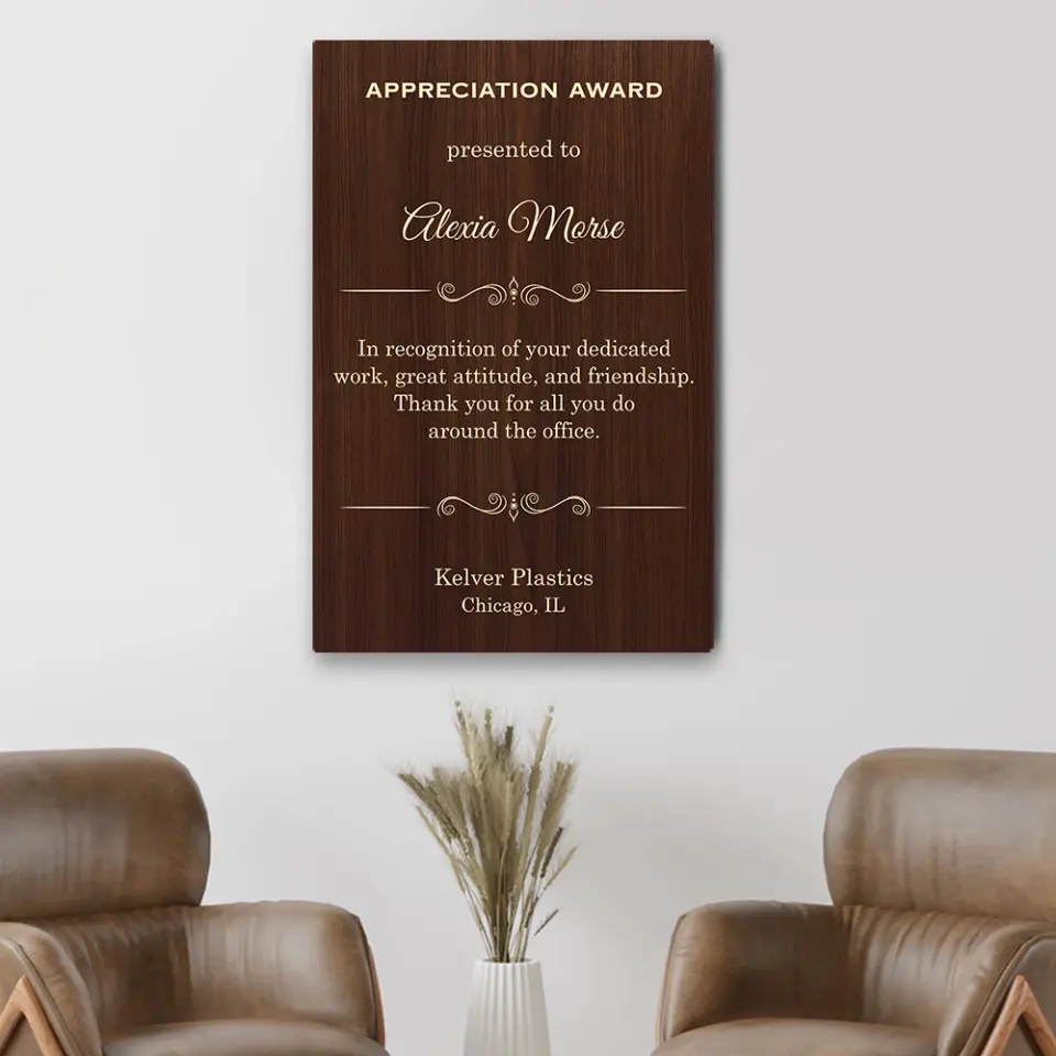 Appreciation Award Secretary Gift Personalized Canvas - Image 11