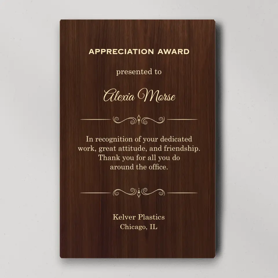 Appreciation Award Secretary Gift Personalized Canvas - Image 3