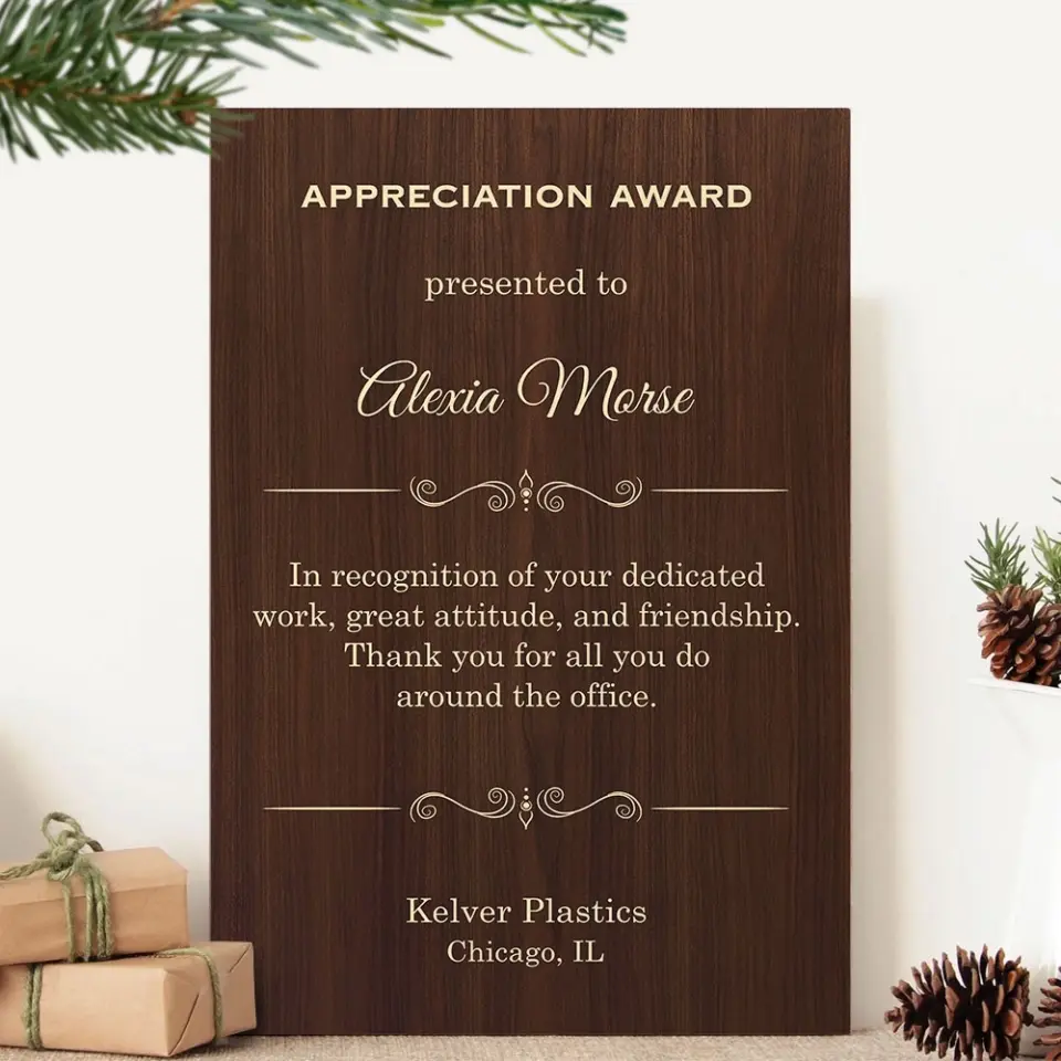 Appreciation Award Secretary Gift Personalized Canvas - Image 7