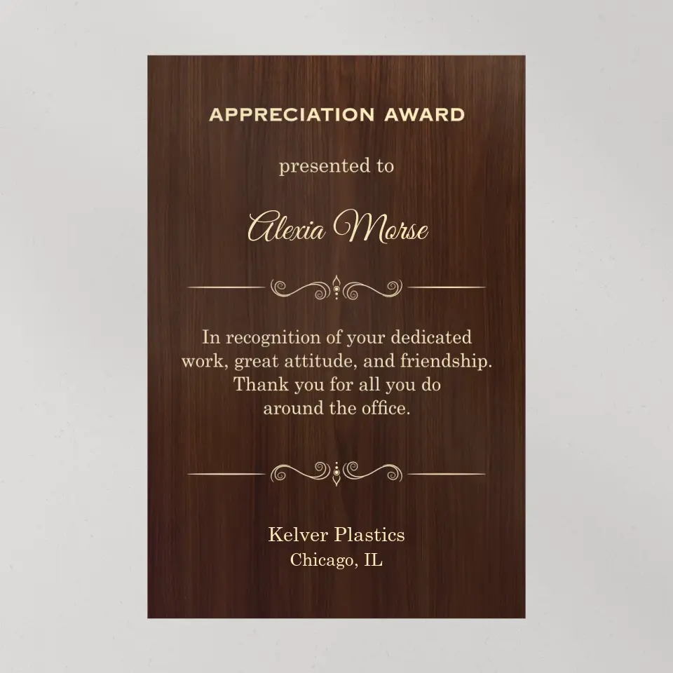 Appreciation Award Secretary Gift Personalized Canvas - Image 8