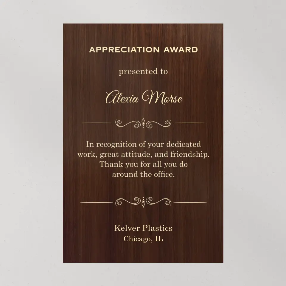 Appreciation Award Secretary Gift Personalized Canvas - Image 9