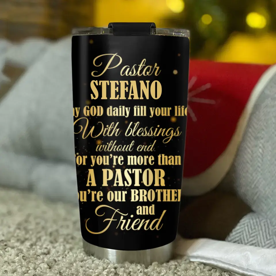 Appreciation For A Pastor Custom Tumbler Christian Gifts For Pastors - Image 2