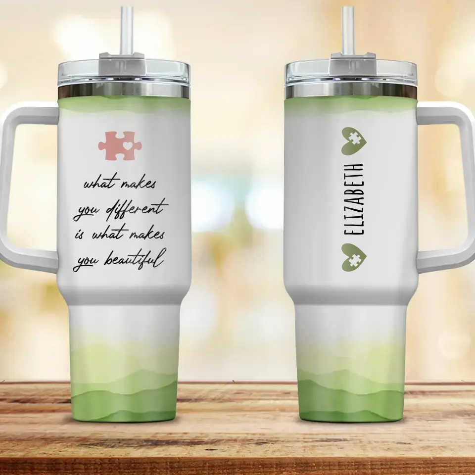 Autism Mama Personalized Tumbler