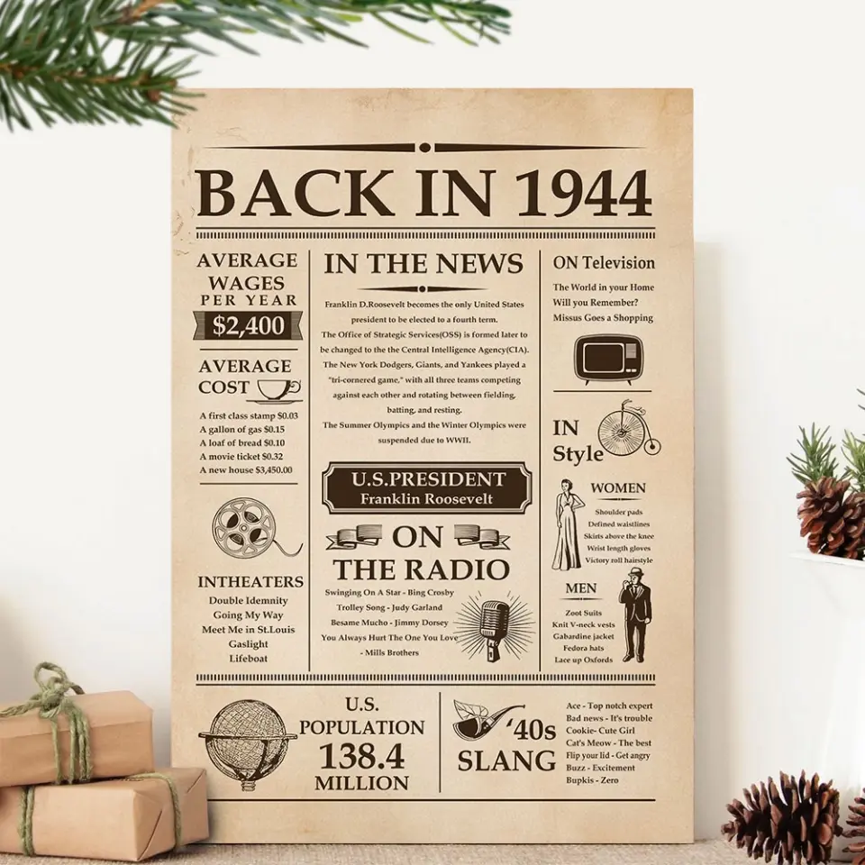 Back In 1944 In The News Special Canvas And Poster - Image 14