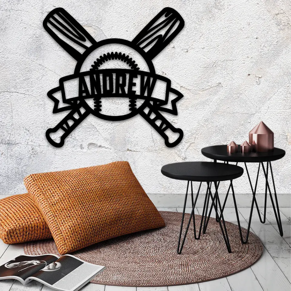 Baseball Personalized Metal Sign Gift For Baseball Lovers