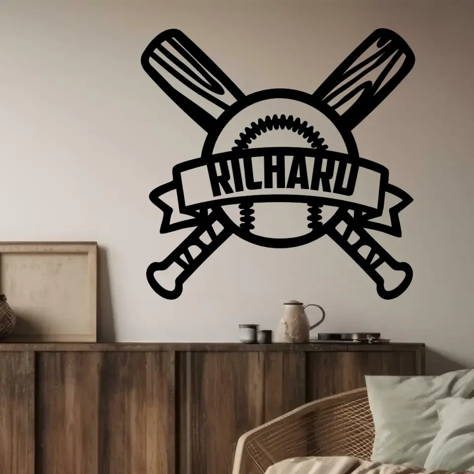 Baseball Personalized Metal Sign Gift For Baseball Lovers - Image 2