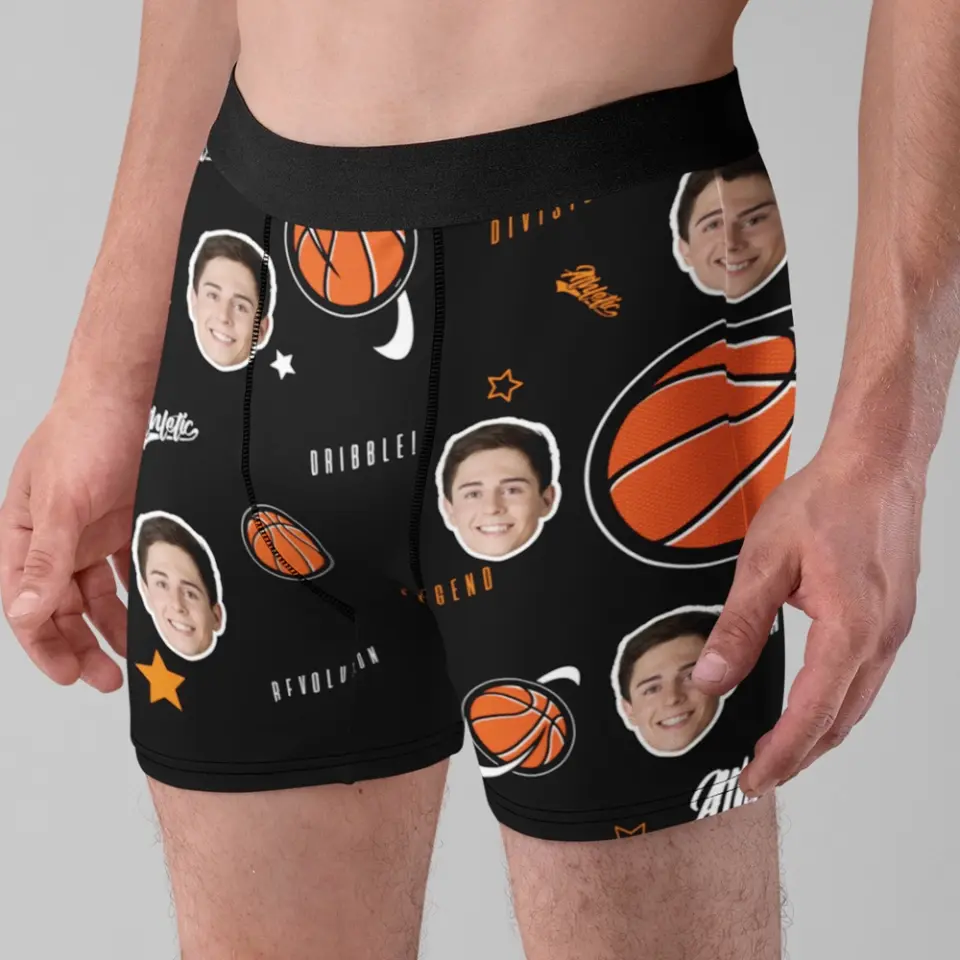 Basketball All-over Print Men's Boxer Briefs, Gift For Basketball Lovers | 312IHPNPMB1290 - Image 4