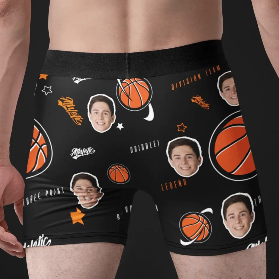 Basketball All-over Print Men's Boxer Briefs, Gift For Basketball Lovers | 312IHPNPMB1290 - Image 5