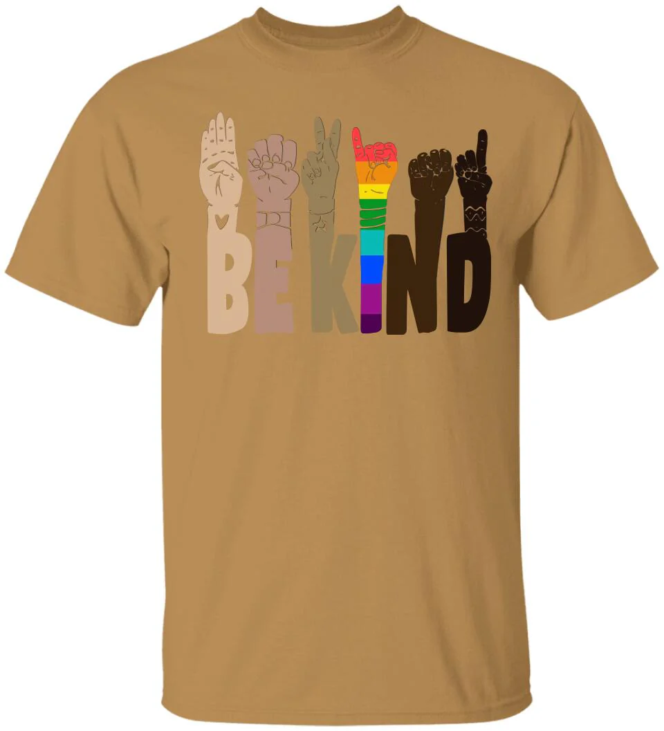 Be Kind Rainbow Sign Language Shirt LGBT Pride Gifts - Image 11